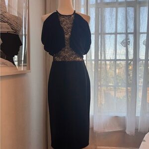 Fabulous Cushnie Et Ochs Black Silk Dress With Lace